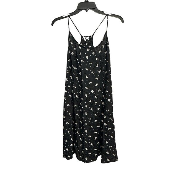 Laundry By Shelli Segal Dresses & Skirts - Laundry by Shelli Segal Tank Black Floral Lace Up Back Summer Flowy Dress Sz 12